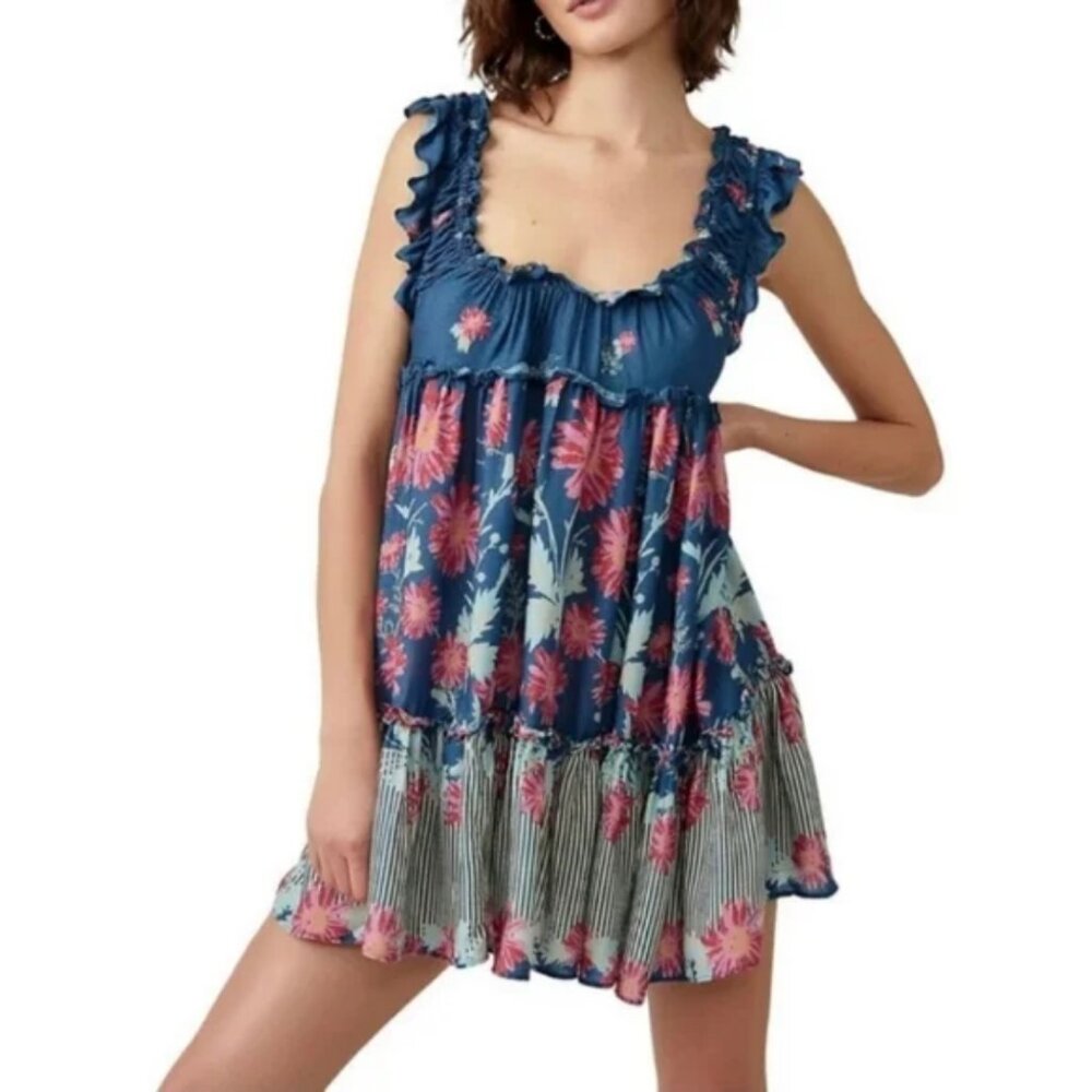 Free People Bali Wild Daisy Mini Dress